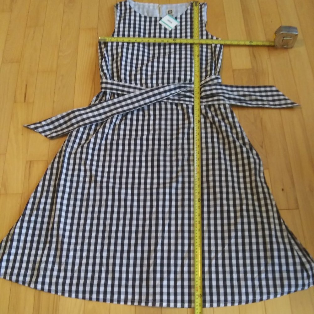 NWT Anne Klein Gingham Check Midi Dress size 16 - Picture 2 of 13